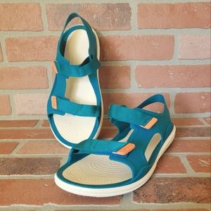 Crocs swiftwater expedition sandal adjustable strap women size 10